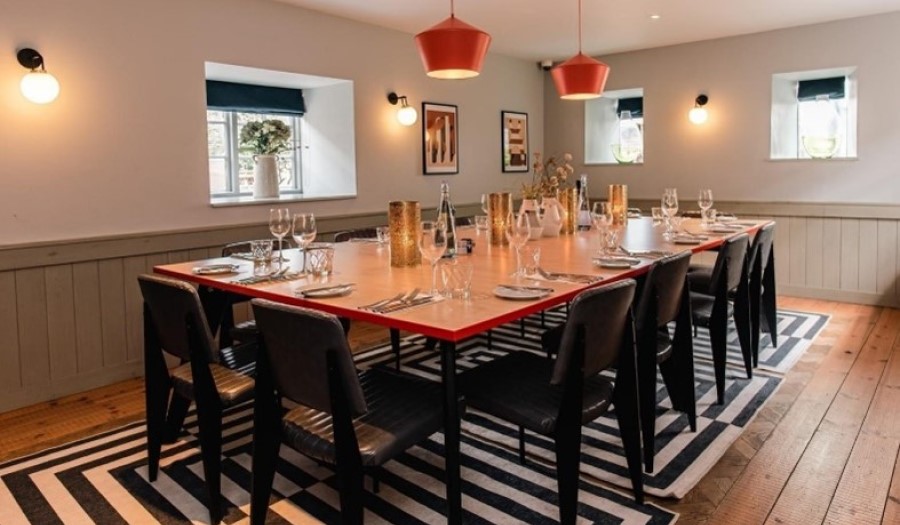 Private dining room at The Old Stocks Inn